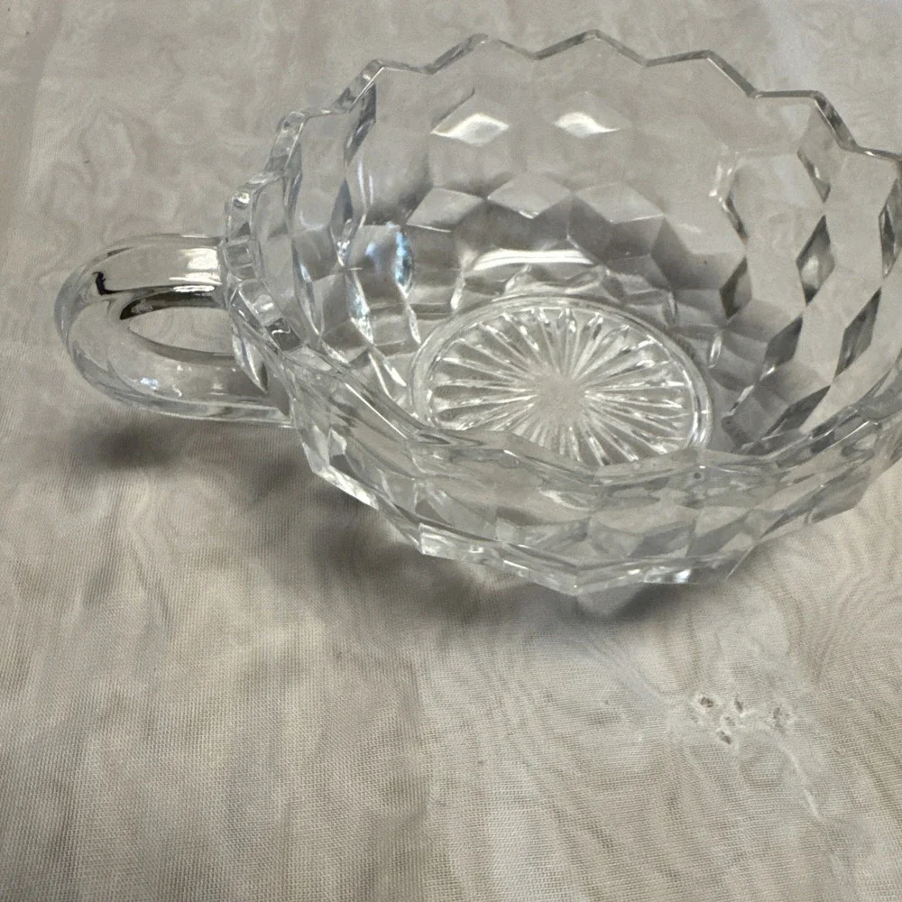 Vintage Fostoria American‎ Flared One Handle Nappy  Fostoria Glassware